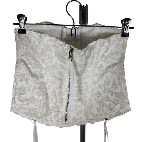 For Love & Lemons Floral White Lilibet Corset Top Size XS - Picture 3 of 7
